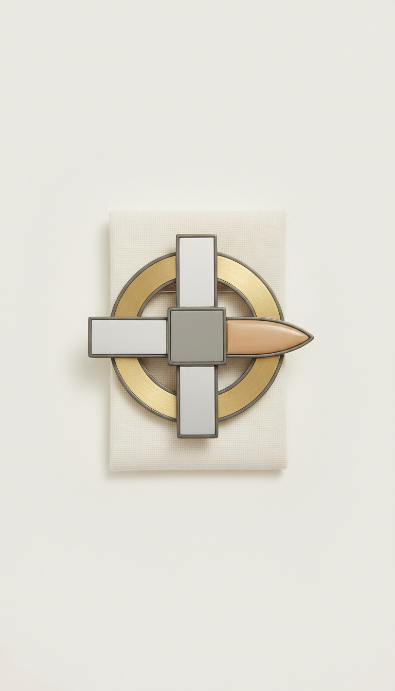 Geometric Minimalist Pin Brooch