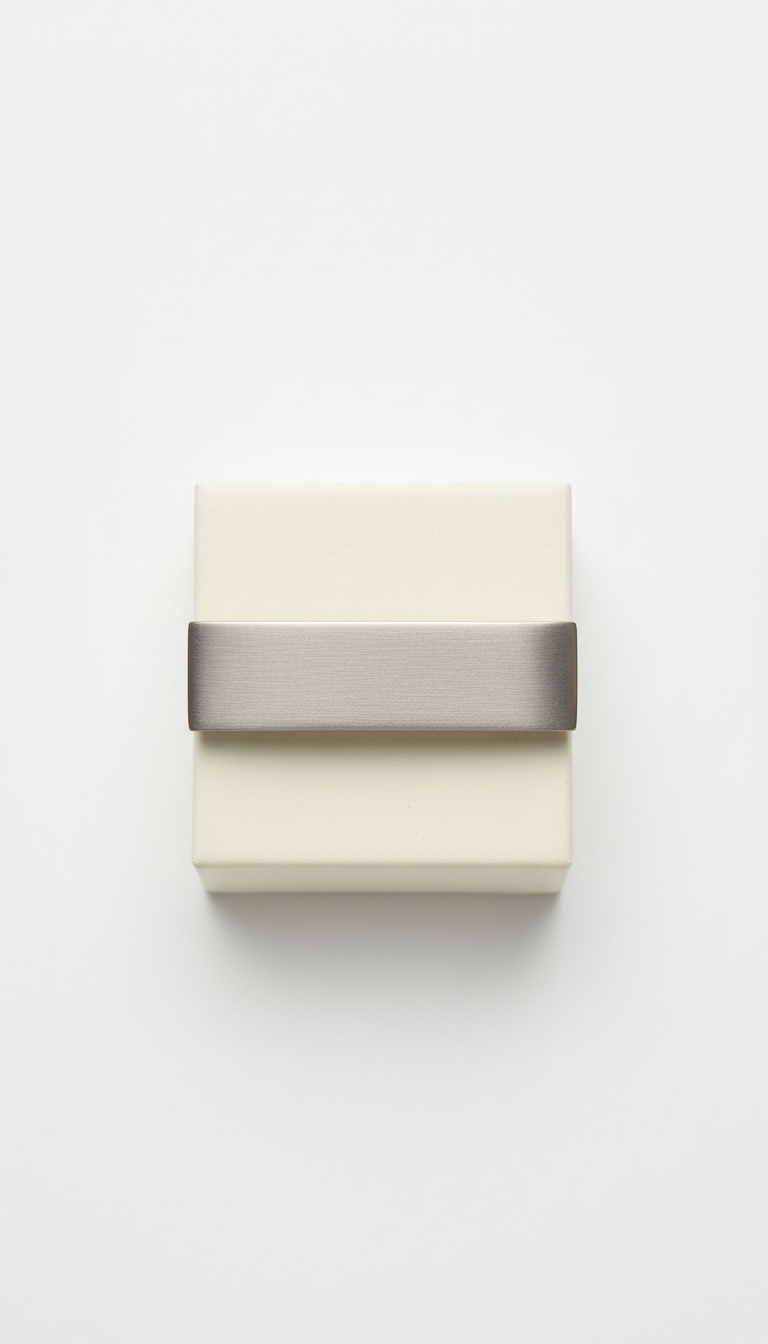 Minimalist Pewter Bar Brooch